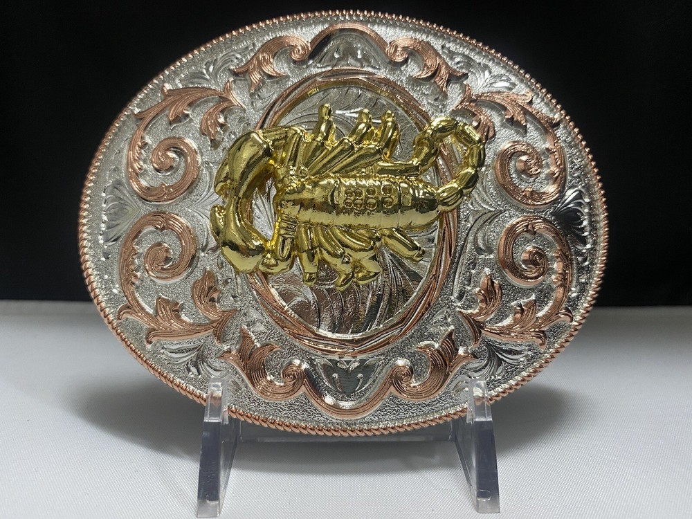 Scorpion western cowboy belt buckle for men hebilla vaquera alacran Cowgirl