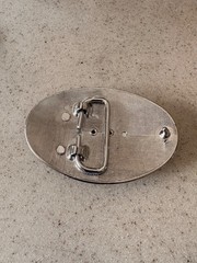 AGATE belt buckle SOUTHWESTERN cowboy POLISHED STONE gemstone rock