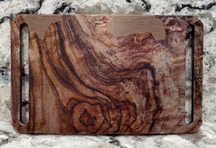 GRIP6 BELT BUCKLE – CRAFTSMAN BURL WALNUT WOOD LOOK – 1.5 INCH WIDE – damaged