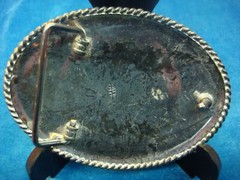 ALPACA – TWO MEXICO CRAFTED WESTERN STYLE BUCKLES – SCORPION & « MEXCIO »