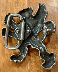 1980S GRIFFON SILVER COLORED AWESOME BELT BUCKLE WATCH OUT HARRY POTTER!!