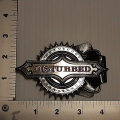 HARD ROCK HEAVY METAL BAND DISTUBBED Metal Belt Buckle