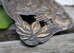 70s Vintage Belt Buckle By Bergamot Lillie Langtry 1901 Tiffany Replica