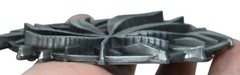 Marijuana Leaf Belt Buckle 3D Metal Design 3.5&Prime; Wide Pewter Color #M-14