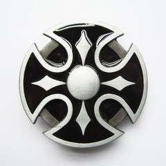 CELTIC CROSS IRISH BLACK MEDIEVAL GOTHIC BELT BUCKLE