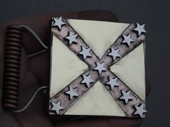 IRON CROSS and Stars Belt buckle – Handmade- RT ARTISAN WORKS
