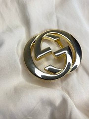 Double G 1.5` Belt Buckle Gold GG Logo 40 mm Replacement Buckle Designer Style