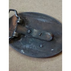 Keep On Truckin Semi Truck Belt Buckle Pewter Tone Oval Men Accessory