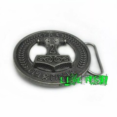 THORS HAMMER Belt Buckle Mjolnir viking jewelry nordic runes asatru norse odin