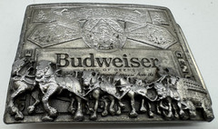 Vintage Budweiser Clydesdale Memorabilia Belt Buckle Markatron
