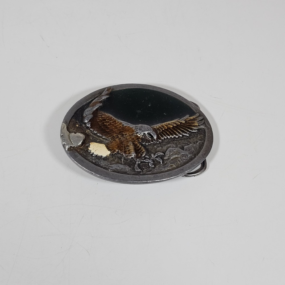 Vintage Tandy Leather Company Eagle Belt Buckle Made in USA Men&rsquo;s Western