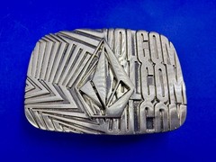 Volcom Skateboard Surfer Board Sports Apparel Advertising Promo 90s Belt Buckle
