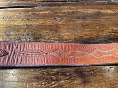 Chacon James Reid style Sterling Silver Belt Buckle Set Western 🦎🐂 31-33”✅