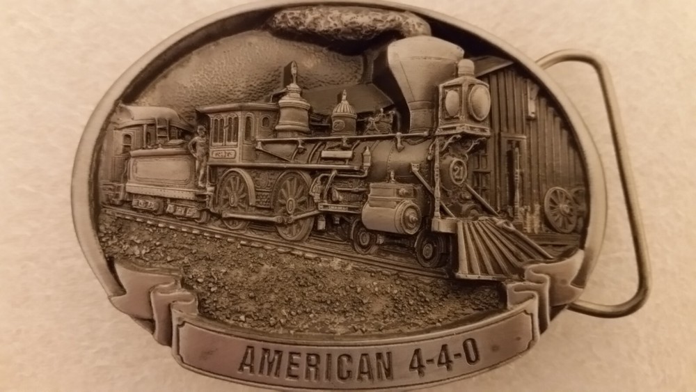 Belt Buckle – Steam Train – American 4-4-0 – C+J 1987 CJ1440 NEW