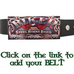 Steel Horse Rider Belt Buckle Chrome Metal Biker Rock USA American Live Free