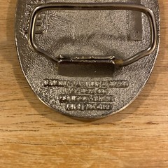 TL&B Texoma Leather & Brass – The State of Texas Flag Star Silver Belt Buckle