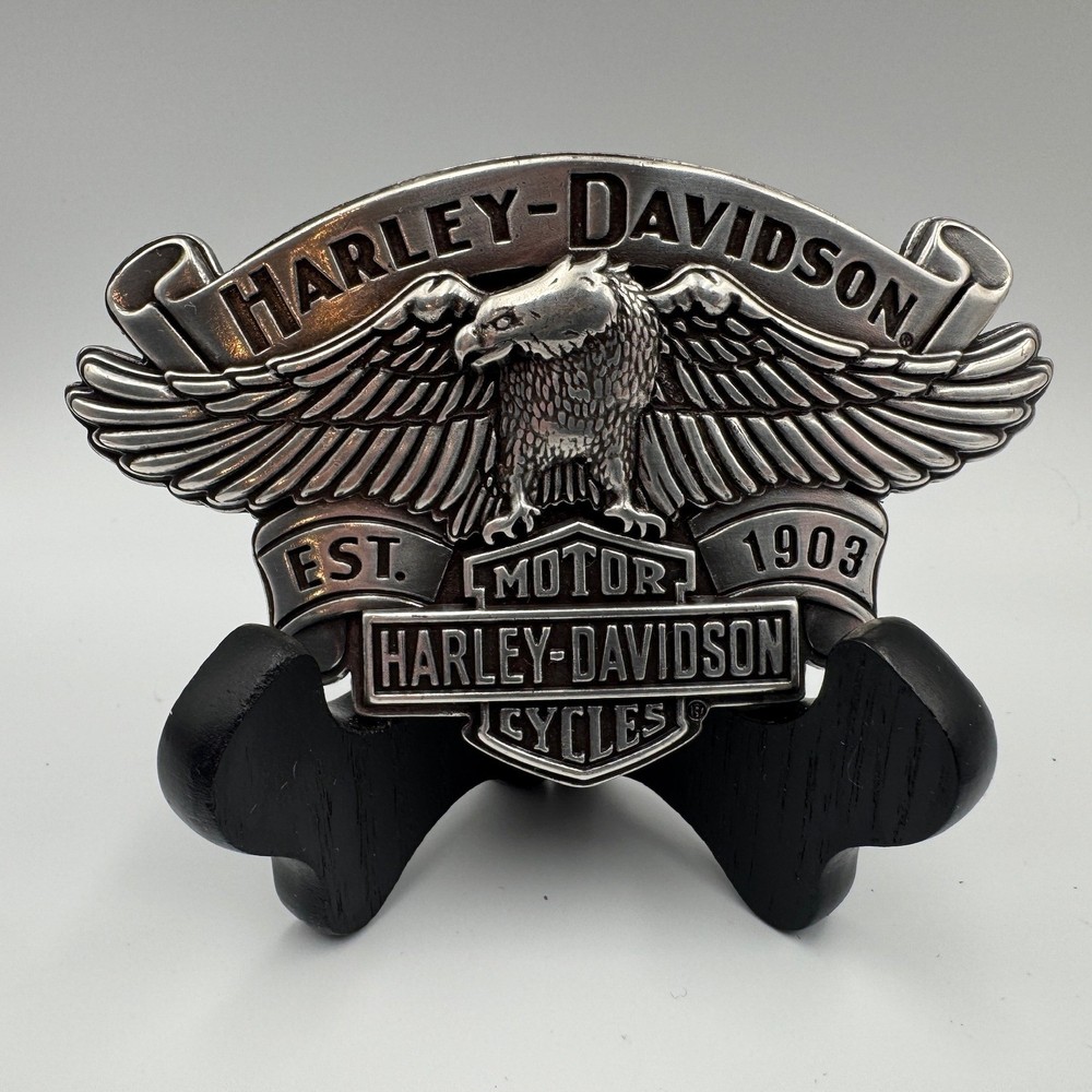 Harley-Davidson 2008 Eagle Bar & Shield Belt Buckle Silver 99401-09VM Biker Mens