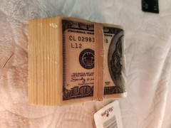 THE MONEY BUCKLE◇Vintage◇$100 Bills◇Money Roll Belt Buckle◇Cash Stacks◇NEW + Tag