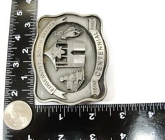 Edgemont South Dakota Centennial Belt Buckle 1890-1990 Train Horse #194/250