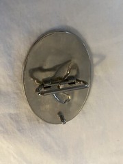 VTG Bald Eagle Soaring Ornate Oval Belt Buckle Majestic Wings Flying Patriotic