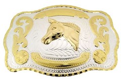 Horse Belt Buckle Western New Men Women Cowgirl Cowboy Rodeo Texas Style Metal