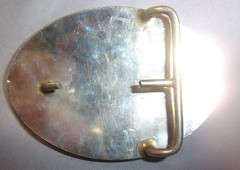 1942 U.S. ARMY AIR CORPS FORCE AVIATION WING PROPELLOR SILVER & GOLD BELT BUCKLE
