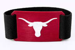 CRIOS Branding Belt Aluminum Buckle Red Texas Longhorn Cattle Cowboy Cowgirl Unisex