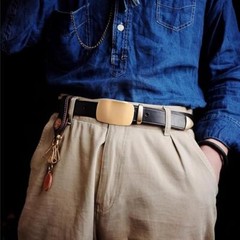 Solid Brass Belt Buckles Tongue Pin Belt Buckle Fits For 1.5 INCHES Belt NEW