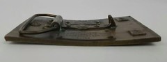 Vintage Budweiser King of Beers 12 Oz Bottle Label Brass Metal Belt Buckle A-168