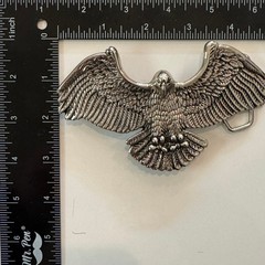 Vintage Classico Italia Eagle Belt Buckle Silver Tone A136 Western Biker