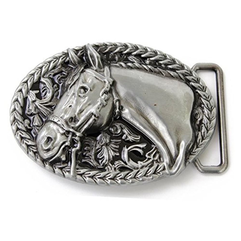 Men&rsquo;s Belt Buckle, Western, Cowboys 3D Horse Belt Buckle Accessories for Me…