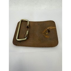 Vintage COOP Gaucho Best Deal In Wire Brass Belt Buckle Western Farm Advertising