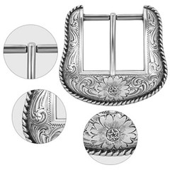 Classic antique replacement belt buckles for men and women Vintage Silver-4