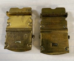 Belt Buckles Vintage Military U.S. RAU And U.S. 2 Brass