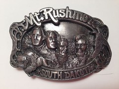 NEVER WORN 1985 Siskiyou Williams MT Rushmore South Dakota Belt Buckle LE