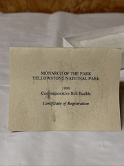 Rocky Mountain Wonderland Ltd Edition Hamilton Stores Yellowstone Belt Buckle 9A