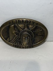 Vintage belt buckle Centenennial Statue of Liberty 1886 1986