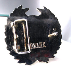 LOWLIFE Brand Skull Belt Buckle Silver/Black 3.25&Prime; Across Pre-Owned