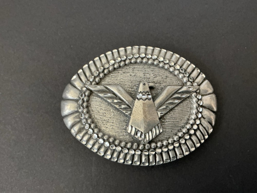 Navajo style Eagle Belt Buckle EJC 1992,Southwestern,USA,