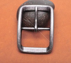 38MM Antique Silver Tone Classic Leathercraft Belt Center Bar Prong Pin Buckle