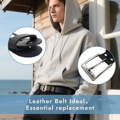 2 pieces belt buckle men, belt buckles for men leather, belt buckle…