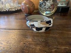 Taxco James Reid Style Sterling Silver « Tree Bark » Belt Buckle Set 27-30-1”✅