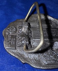 SISKIYOU THE AMERICAN VETERAN COMMEMORATIVE BELT BUCKLE 1987 LIMITED ED.186/2500