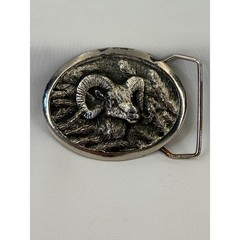Vintage 1981 Ultra Ent Rocky Mountain Bighorn Sheep Belt Buckle Paula Freed Ram