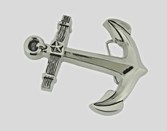 Anchor Belt Buckles New Men Women Fashion Logo Silver Chrome Rock Rebel Western
