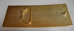MEN&rsquo;S FASHION GOLD FINISH $100 METAL CASUAL BUCKLE TO WEAR WITH BELT (NO BELT)