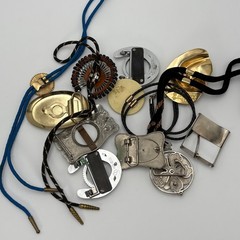 Western Bolo Tie and Belt Buckle Lot 11pc