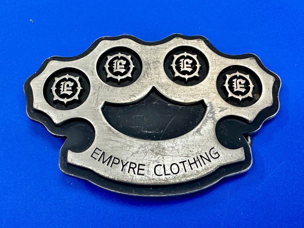 Empire Clothing Knuckles Cut Out Belt Buckle Company Advertising Promo
