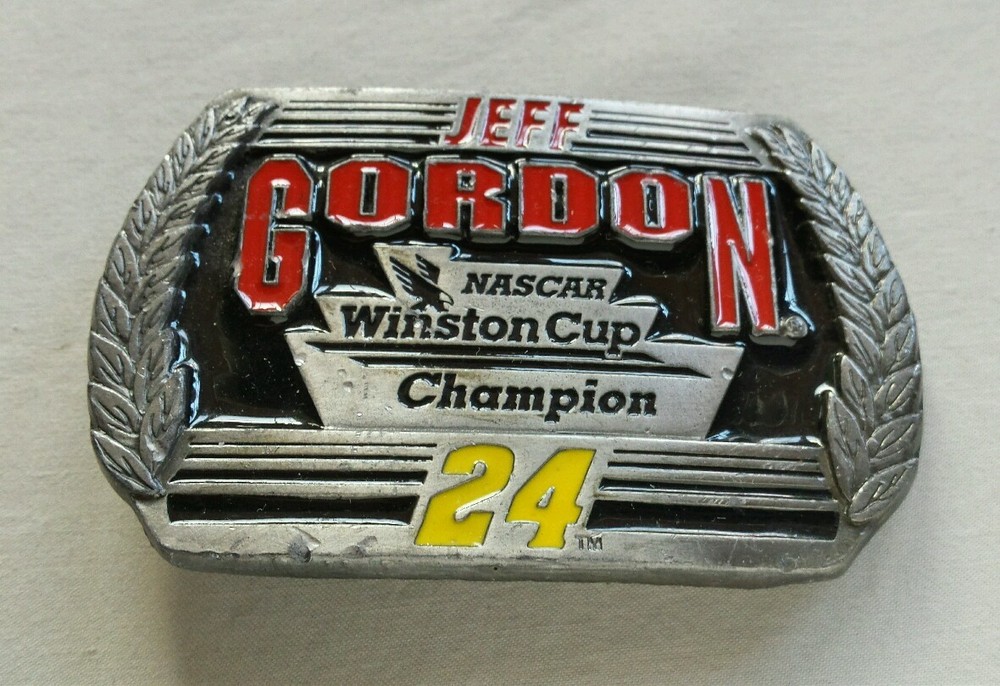JEFF GORDON NASCAR WINSTON CUP CHAMPION #24 NASCAR SPECIAL EDITION BELT BUCKLE