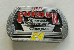 JEFF GORDON NASCAR WINSTON CUP CHAMPION #24 NASCAR SPECIAL EDITION BELT BUCKLE